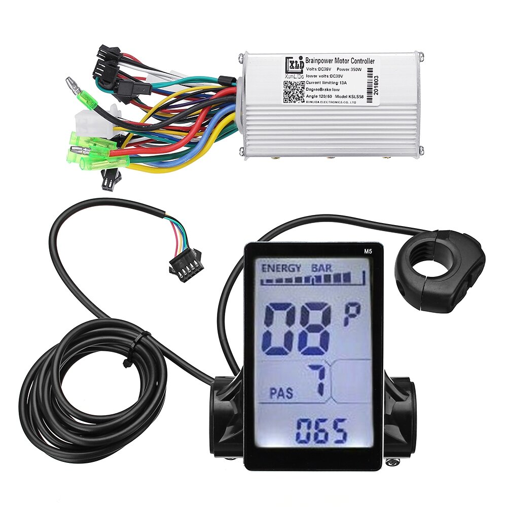 Contr/ôleur de v/élo /électrique de 24V//36V//48V//60V 250W//350W Contr/ôleur sans Brosse De Moteur avec Affichage pour Le Scooter /électrique De V/élo De-v/élo