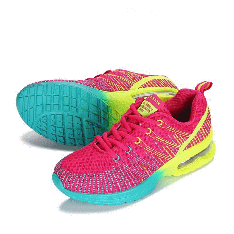 AU Mujer Zapatos de malla transpirables deportivos Correr con cordones Zapatillas de deporte Air Cushion Trainer AU Mujer Zapatos de malla transpirables deportivos Correr con cordones Zapatillas de deporte Air Cushion Trainer