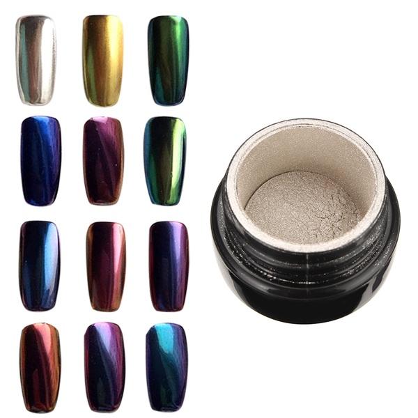 10 kleuren om Magic Spiegel te kiezen Chrome Effect Metallic Powder Additive Pigment Nail Art