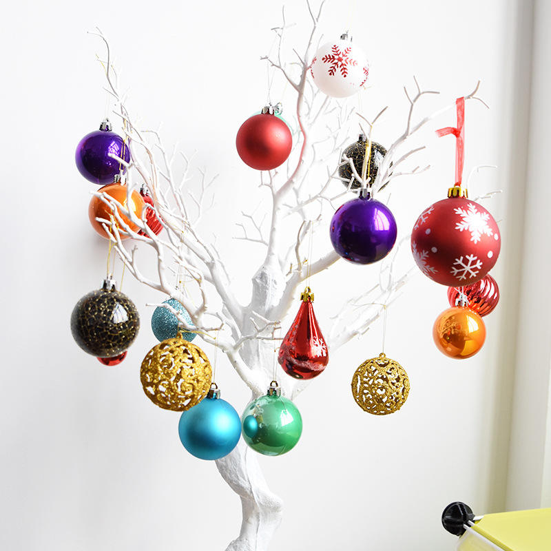 Sapin De Noël Décoration De Noël Boule Décorative Boule En Plastique Lumineux Dumb Lines Cadeau Suspendu Décorations Cadeau