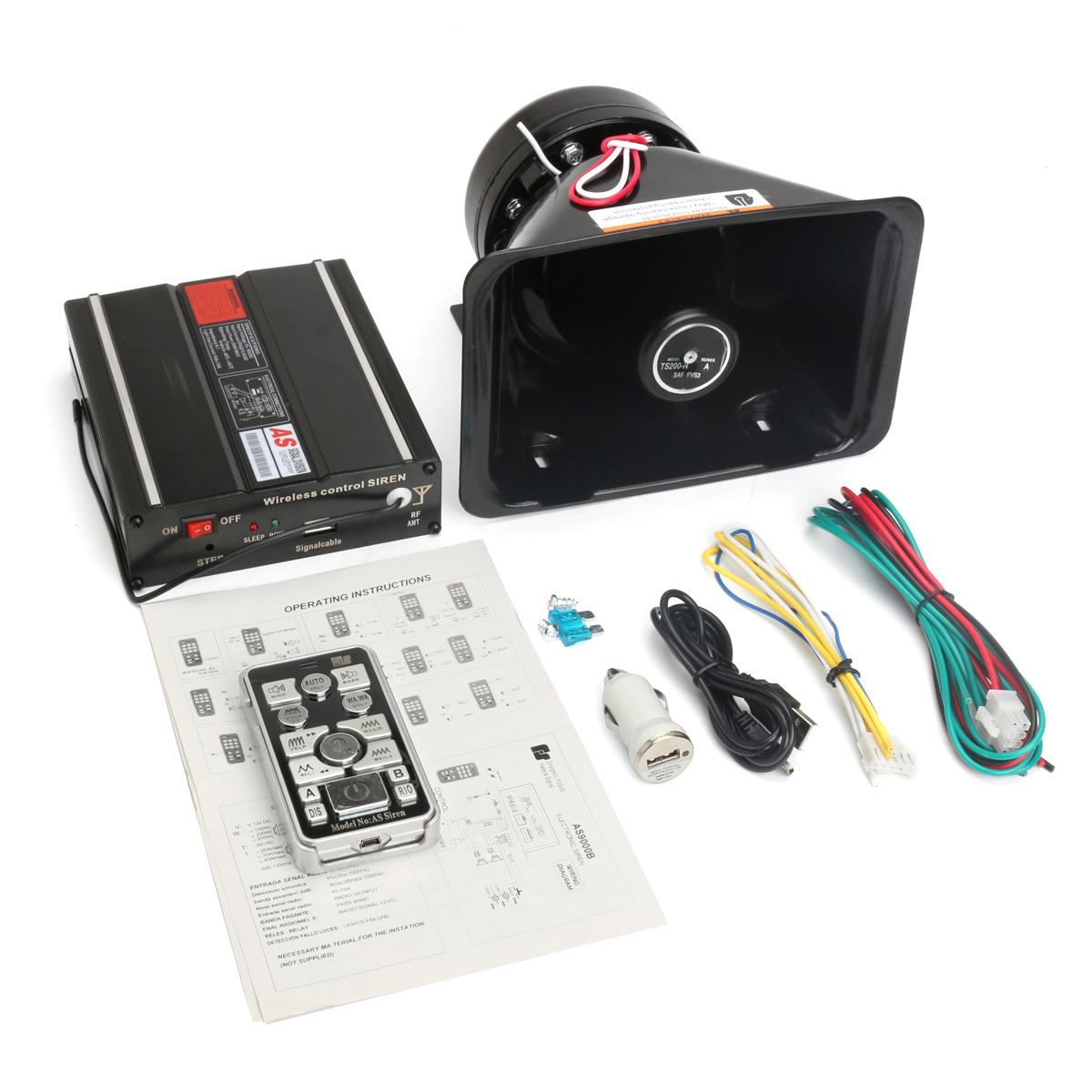 car pa system no siren