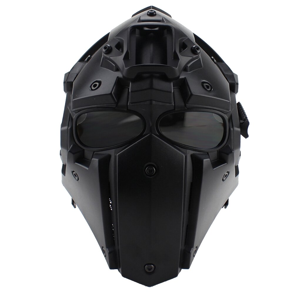 WoSporT Full Face Helmet Protective Obsidian Casque For Motorcycle Tactical Military Training