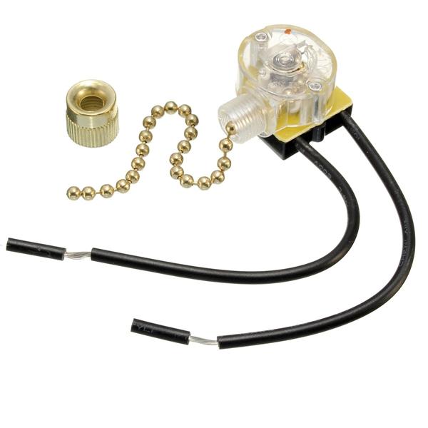 Universal Ceiling Fan Wall Light Replacement Pull Chain Brass