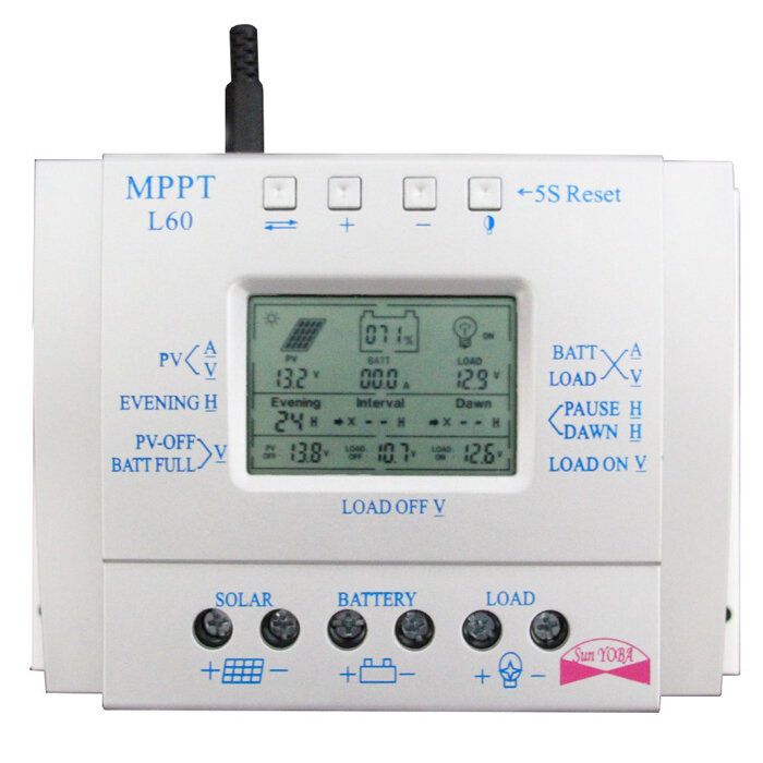 30 ~ 60 A MPPT Panneau solaire Régulateur Chargeur de batterie contrôleur 12//24V avec LCD USB