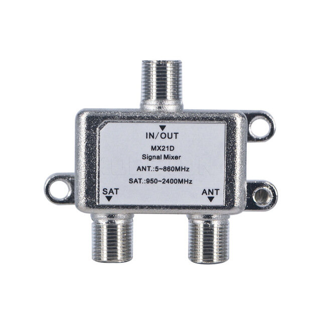 Jasen MX21D 2イン1デュアルユース2ウェイテレビ信号衛星同軸ダイプレクサコンバイナスプリッタスイッチ Jasen MX21D 2イン1デュアルユース2ウェイテレビ信号衛星同軸ダイプレクサコンバイナスプリッタスイッチ