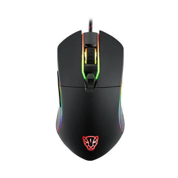 MOTOSPEED V30 Catamount 3500DPI RGB R&eacute;tro&eacute;clair&eacute; 6 Souris de Jeu C&acirc;bl&eacute; avec Boutons