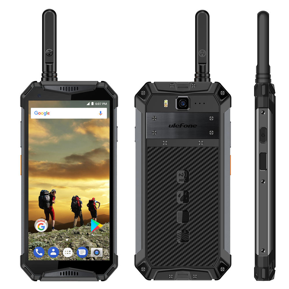 Ulefone Armor 3T 5.7 İnç Walkie Talkie NFC IP68 IP69K 4GB 64GB Helio P23 Octa Core 4G Akıllı Telefon