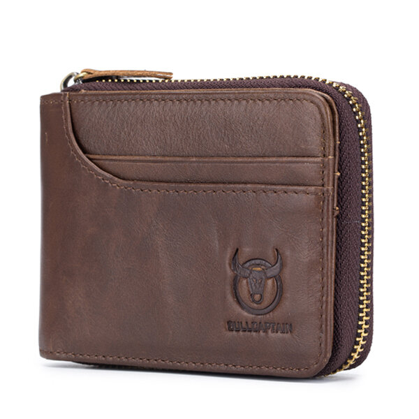 bullcaptain zip around leather wallet for men at Banggood|Shopping UK