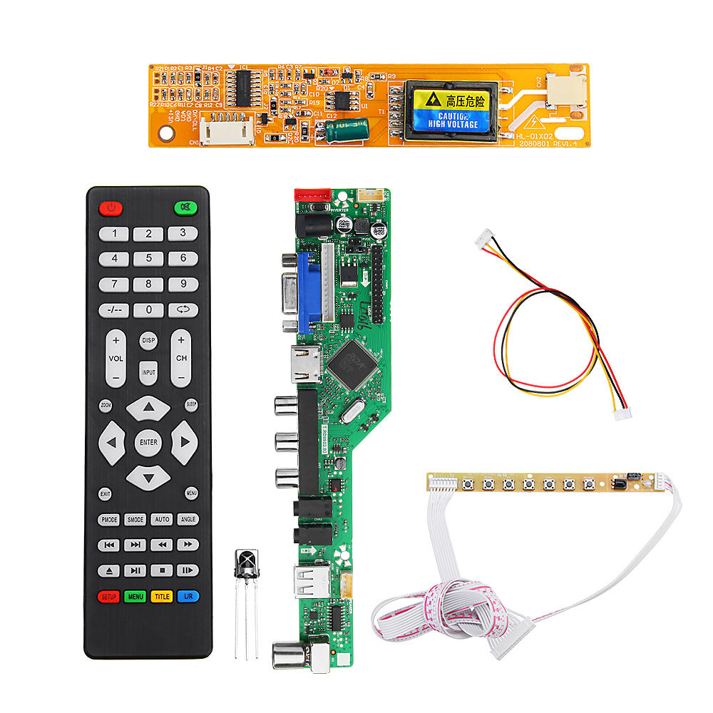 UsbTouche Inverseur Lcd Contrôle Touches Universel Led Hdmi Pour Tv 7 03 rd8503 T 1 Pc Carte Vga De Contrôleur Lampe k8wnO0P