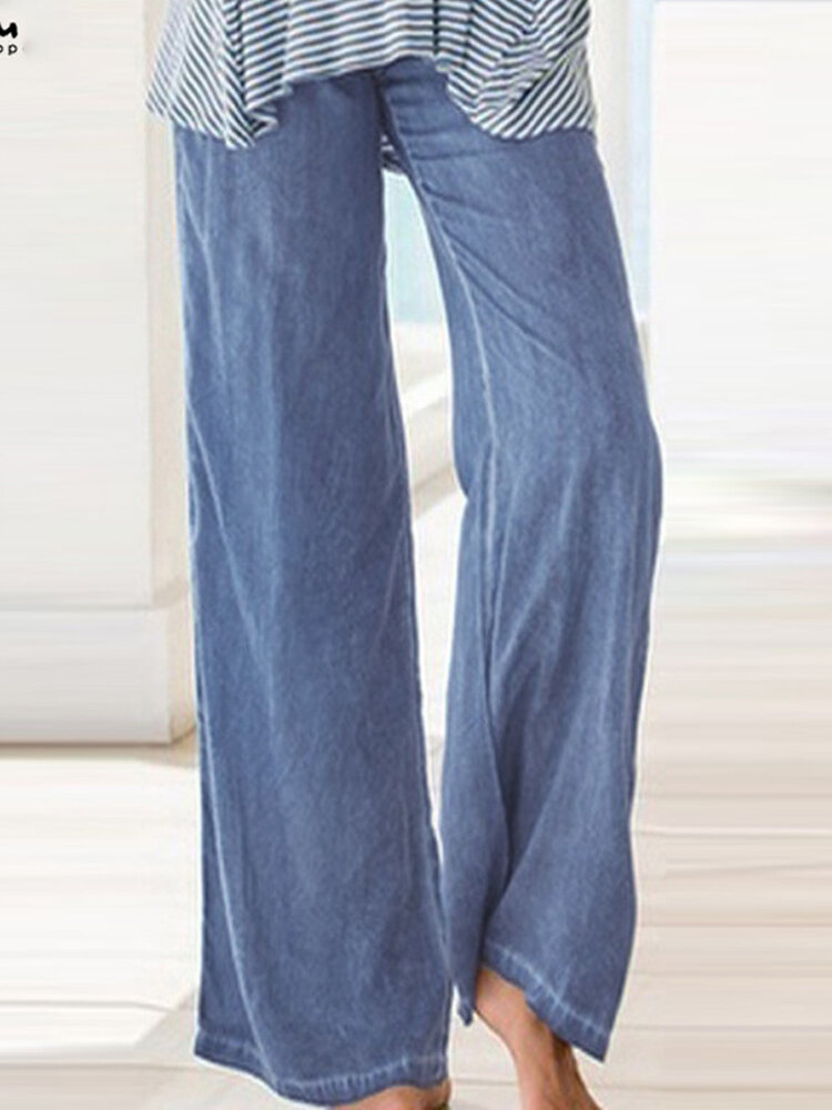 Thapower Damen Hose Gerades Bein – Stretch-Businesshose Mit 4 Taschen, Für Büro & Freizeit