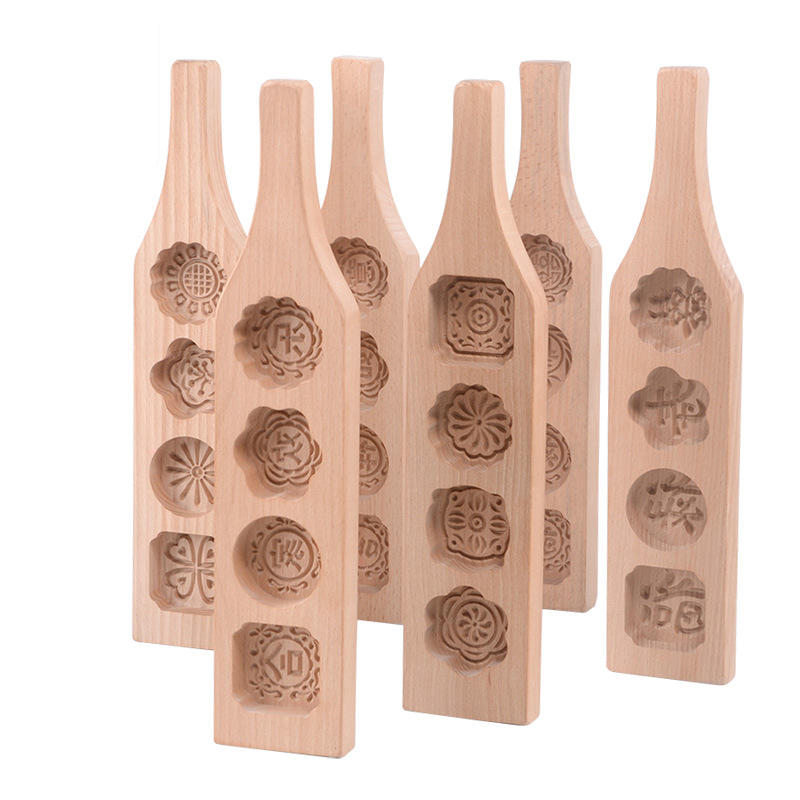 Mid-Autumn Festival Mould Mooncake Cookie Kuchen Druck Cutter Backformen 3D