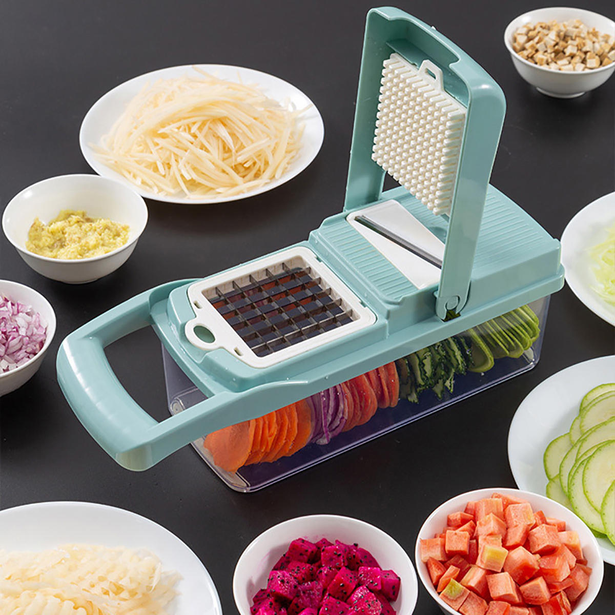 Multi Function Vegetable Cutting Cutter Machine Fruit Slicer Multi Function Vegetable Cutting Cutter
