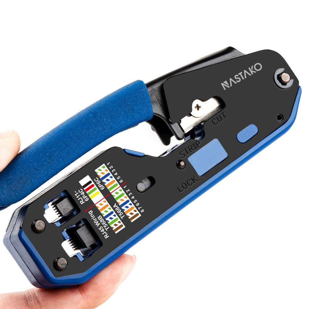 Crimper for RJ45 RJ11 LAN Ethernet Crimping Cable Tool Cat5e CAT6 US NEW