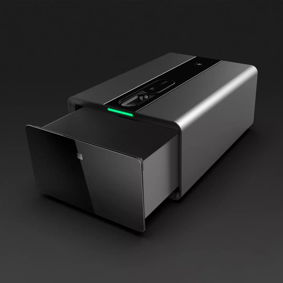 Qin PB-FV01 Smart Finger Vein Safe Box Intelligent bluetooth Remote Alarm Password Lock Storage Drawer from Xiaomi Youpin