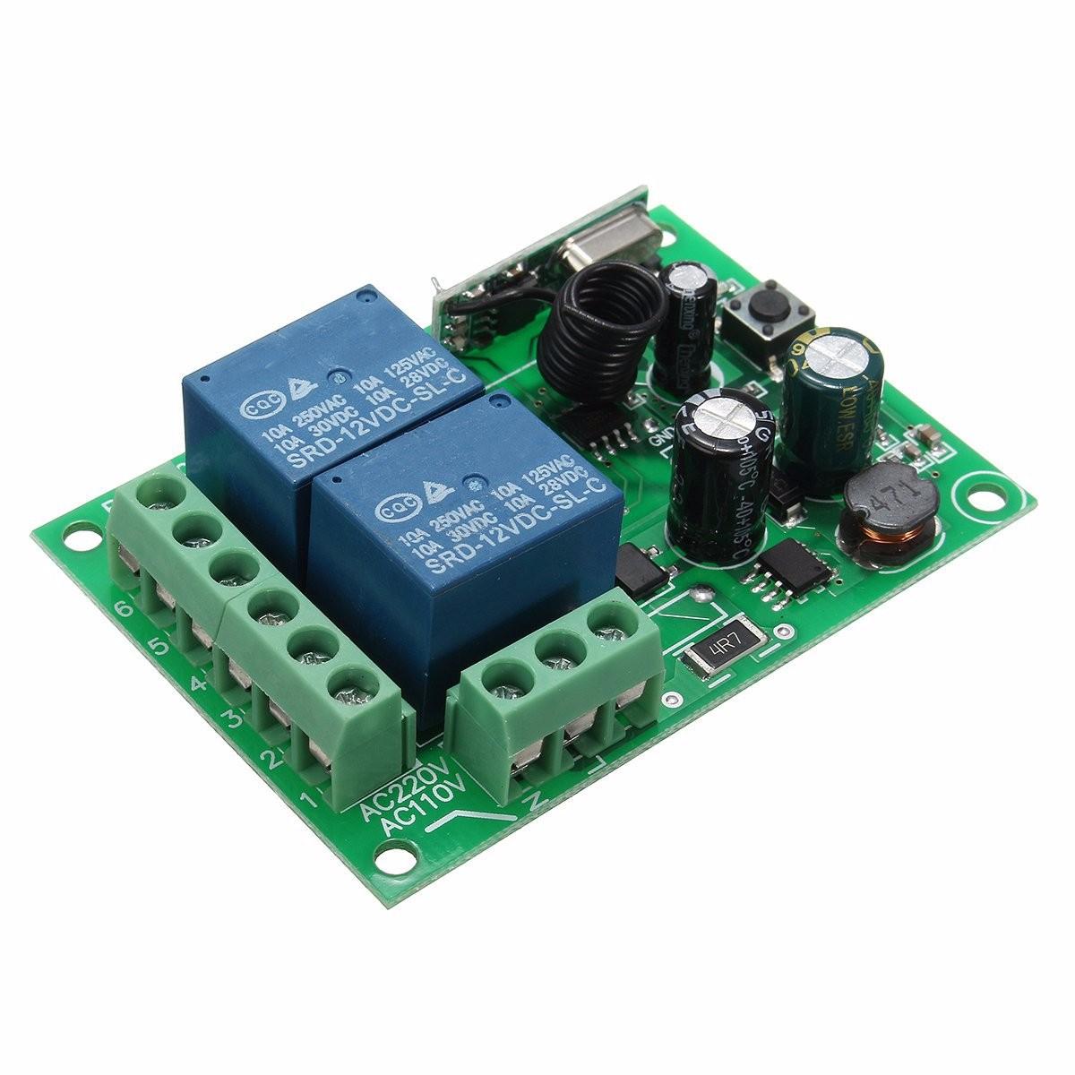 433mhz LED Mini Drahtlose Fernbedienung Schalter mit Relais Empfängermodul
