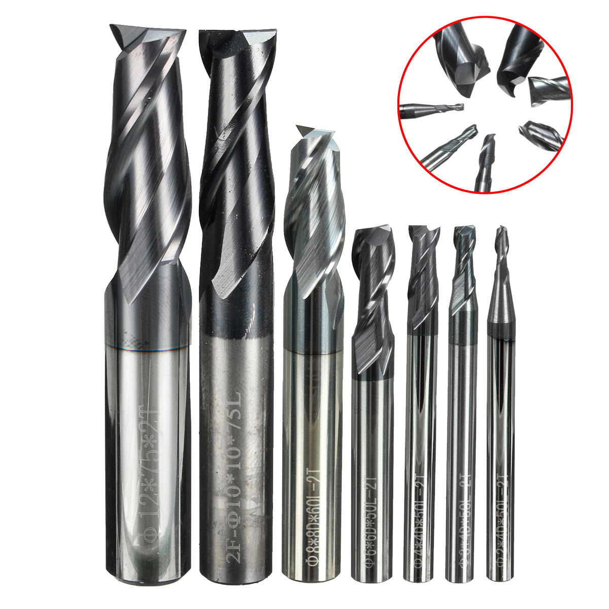 Endmill Slot Drill Solid Carbide End Mill 12MM 4 Flute