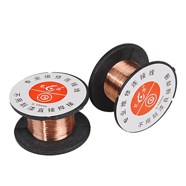 1 bobine de r/éparation en cuivre de 0,1 mm /à souder PPA /émaill/ée pour r/éparation de fil /à mouche 0,1 mm