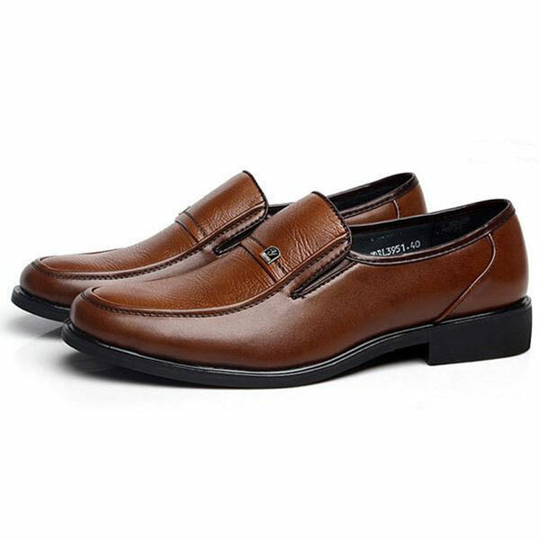 Herren Braun Oxford Schuhe Leder Work Business Kleid Slipper Herren Braun Oxford Schuhe Leder Work Business Kleid Slipper