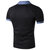 Summer Fashion Denim Splice Collar T-shirt Mannen VoorZak korte mouw Casual Tops Tees