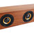 Barre de son Bluetooth sans fil &agrave; grain de bois 30W Six pilotes LED Horloge d'affichage St&eacute;r&eacute;o Home Theater Soundbar Haut-parleur