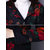 Folk Style Women Hooded Long Sleeve Floral Printed Velvet Warm Coat