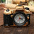 Simulation de r&eacute;veil appareil photo vintage cr&eacute;ative horloge de d&eacute;coration r&eacute;tro cadeau accessoires antiques