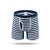Sport riding stripes impress&atilde;o de algod&atilde;o meados de subida u bolsa convexa long boxers para homens