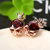 Punk Caveira Crown Orelha Stud Exquisite Zinc Alloy Rhinestones Brincos para Mulheres