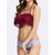 Bikini da donna con bikini sexy a coste nappine push-up con costumi da bagno bikini