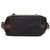 Women Casual Stripe Canvas Handbag  Micro-Fibric Leather Shoulder Bags Contrast Color Crossbody Bags