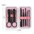 YFM&reg; A&ccedil;o Inoxid&aacute;vel Preto Unhas Clipper Pedicure Scissor Tweezer Manicure Set Kit