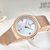 NAVIFORCE 5005 Crystal Casual Style Ladies Wrist Watch ضد للماء غير القابل للصدأ Steel حزام Quartz Watch