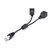 Cat 5 Lan Ethernet RJ45 M&acirc;le &agrave; double adaptateur femelle de c&acirc;ble d'extension de diviseur