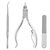 Y.F.M&reg; 3 In 1 Ingrown Toenails Nipper Clipper File Lifter Cutter Kit Stainless Steel Paronychia Care