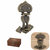 Serrure d&eacute;corative verrou hasp poitrine pad retro vintage pour la bo&icirc;te &agrave; bijoux en bois
