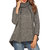 Женское Асимметричный подол с длинным рукавом и воротником на молнии