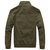 Mens Military Cotton Wearable Chest Pockets Zipper Outwear Jacket
