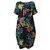 L-5XL Vintage Women Floral Pattern Printed Pocket Dress