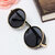 Unisex Vintage UV400 Sunglasses Steampunk Round Mirror Lens Glasses 