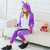 Soft Pyjama de flanelle unisexe chaud de bande dessin&eacute;e de licorne