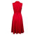 Women's Swing Party Dress Lapel Sleeveless Button Dresses With Belt
