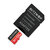 BlitzWolf&reg; BW-TF1 Classe 10 UHS-1 32GB UHS-3 V30 64GB Cart&atilde;o de mem&oacute;ria Micro SD TF de 128 GB com adaptador