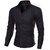 Heren Slim Fit Pure Color S-3XL Overhemden met lange mouwen en lange mouwen