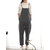 Casual Women Pure Color Side Button Band Katoenen Overalls 