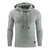 Men Warm Jacquard Hooded Sweatshirts Casual Solid Color Long Sleeve Sport Hoodies