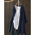 S-5XL Women Long Sleeve Button Down Cotton Asymmetric Vintage Blouse 