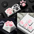 Portachiavi Cat Claw PBT the Cherry Blossom Keycap per tastiera Meccanico Rosa Nero