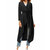 Women Long Sleeve Waterfall Cardigan Long Coats with Belt