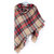 Warm Plaid Tassel Hem Soft Wrap Scarf