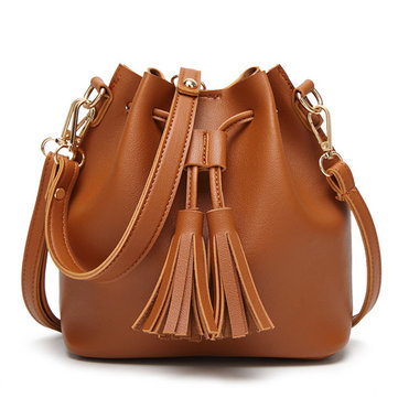 Borse a tracolla in cuoio delle donne PU Borse Retro Borsa a tracolla di nappa Borse Crossbody